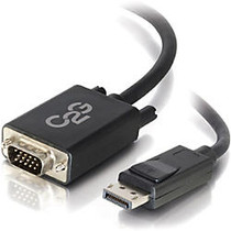 C2G 6ft DisplayPort to VGA Active Adapter Cable for Laptops, PCs and Monitors - M/M Black