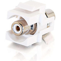 C2G Snap-In White RCA Keystone Insert F/F Module - White