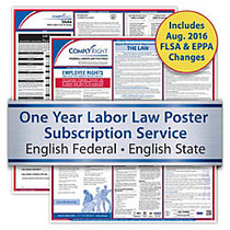 ComplyRight Federal/State Labor Law 1-Year Poster Service, Indiana, English