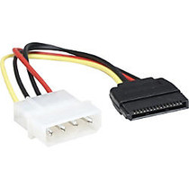 Manhattan 4 Pin to 15 Pin SATA Power Cable, 6.3 inch;
