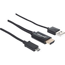 Manhattan Micro-USB 5-pin to HDMI, with USB type-A power