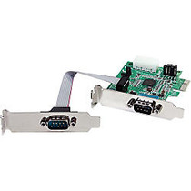 StarTech.com 2 Port Low Profile Native RS232 PCI Express Serial Card with 16950 UART