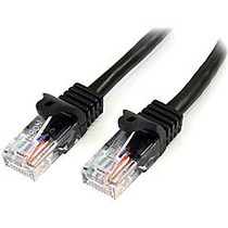 StarTech.com 6 ft Black Snagless Cat 5e UTP Patch Cable