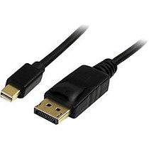 StarTech.com 6 ft Mini DisplayPort to DisplayPort 1.2 Adapter Cable M/M - DisplayPort 4k