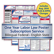 ComplyRight Federal/State Labor Law Posters And 1-Year Subscription Service, Bilingual/English, District Of Columbia