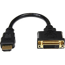 StarTech.com 8in HDMI to DVI-D Video Cable Adapter - HDMI Male to DVI Female