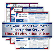 ComplyRight Federal/State Labor Law Posters And 1-Year Subscription Service, Bilingual/English, North Dakota
