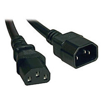 Tripp Lite 1ft Power Cord Extension Cable C14 to C13 Heavy Duty 15A 14AWG 1'