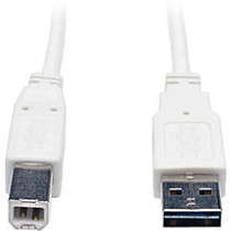 Tripp Lite 6ft USB 2.0 High Speed Cable Reverisble A to B M/M White