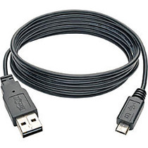 Tripp Lite 6ft USB 2.0 High Speed Cable Slim Reversible A to 5Pin Micro B M/M