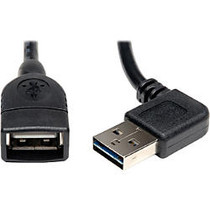 Tripp Lite 6ft USB 2.0 High Speed Extension Cable Reversible Right/Left Angle A to A M/F