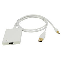 Urban Factory Cable MiniDisplay Port (male) HDMI Adapter (female), and USB (audio)