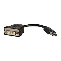 Viewsonic; Male-to-Male Video DisplayPort-to-DVI Adapter, 5 inch; Cord, Black