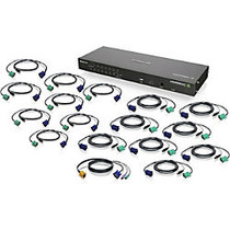 IOGEAR 16-Port IP Based KVM Kit with USB KVM Cables