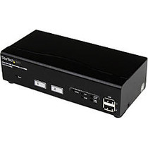 StarTech.com 2 Port USB DVI KVM Switch with DDM Fast Switching Technology and Cables