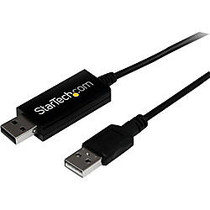 StarTech.com 2 Port USB KM Switch - USB Keyboard and Mouse Switch with File Transfer