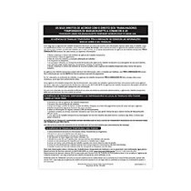 ComplyRight State Specialty Poster, Portuguese, Massachusetts, Temporary Workers Right To Know Law, 8 1/2 inch; x 11 inch;