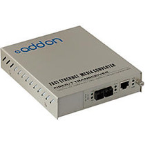 AddOn 10/100/1000Base-TX(RJ-45) to 1000Base-SX(SC) MMF 850nm 550m standalone Media Converter Card Kit