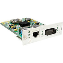AddOn 10/100Base-TX(RJ-45) to 100Base-BXD(SC) SMF 1310nmTX/1550nmRX 40km Media Converter Card for our rack or standalone Systems