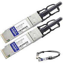 AddOn Brocade 40G-QSFP-C-0201 Compatible TAA Compliant 40GBase-CU QSFP+ to QSFP+ Direct Attach Cable (Passive Twinax, 2m)