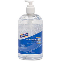 Genuine Joe Instant Hand Sanitizer Gel - 16 fl oz (473.2 mL) - Pump Bottle Dispenser - Kill Germs - Hand - Clear - Bio-based, Moisturizing - 12 / Carton