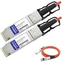 AddOn MSA and TAA Compliant 40GBase-AOC QSFP+ to QSFP+ Direct Attach Cable (850nm, MMF, 5m)