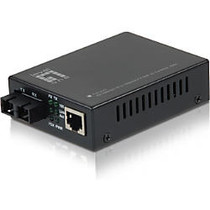 LevelOne FVT-2201 10/100BASE-TX to 100BASE-FX SMF SC Mini Media Converter, 20km