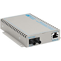 OmniConverter SE 10/100/1000 PoE Gigabit Ethernet Fiber Media Converter Switch RJ45 ST Multimode 550m