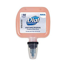 Dial Antibacterial Foaming Hand Soap Refill For Dial Duo Dispensers, Peach, 42.3 Oz, Pack Of 3