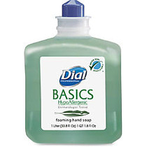 Dial Basics Foaming Lotion Soap Refill - Honeysuckle Scent - 33.8 fl oz (1000 mL) - Hand - Green - Hypoallergenic, Moisturizing - 1 Each