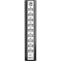 Manhattan 10-Port Hi-Speed USB Desktop Hub, AC or Bus Power