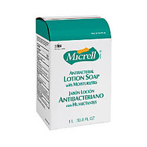 GOJO MICRELL NXT Antibacterial Lotion Soap Refill, Light Scent, 1000ml, 8/Carton