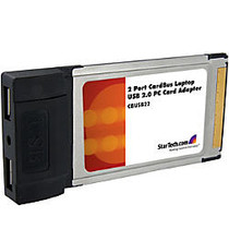 StarTech.com 2 Port CardBus Laptop USB 2.0 PC Card Adapter
