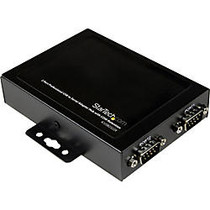 StarTech.com 2 Port Wall Mountable USB to Serial Adapter Hub with COM Retention