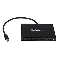 StarTech.com Mini DisplayPort to DisplayPort Multi Monitor Splitter - 4-Port MST Hub - mDP 1.2 to 4x DP MST Hub