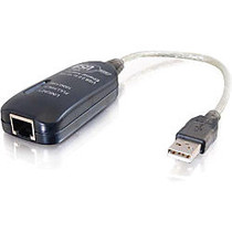 C2G 7.5in USB 2.0 Fast Ethernet Network Adapter for Laptops