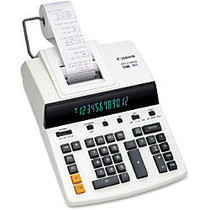 Canon CP1213DIII Desktop Printing Calculator - Dual Color Print - Dot Matrix - 4.8 lps - Ergonomic Design, Independent Memory, Item Count - 0.67 inch; - 12 Digits - Fluorescent - AC Supply Powered - 6 inch; x 11 inch; x 17 inch; - White - 1 Each