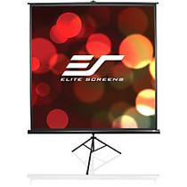 Elite Screens T113UWS1 Tripod Portable Tripod Manual Pull Up Projection Screen (113 inch; 1:1 Aspect Ratio) (MaxWhite)