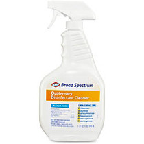 Clorox Broad Spectrum Quaternary Disinfectant - Spray - 0.25 gal (32 fl oz) - 9 / Carton - White