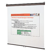 Quartet; Wall Or Ceiling Projection Screen, 84 inch; x 84 inch;
