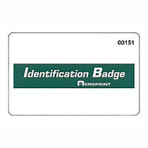 Acroprint TGPLUS Badges For timeQplus MagStripe Systems, Consecutively Numbered 16 - 50, 3 inch; x 4 inch;, Pack Of 35