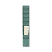 Acroprint Time Card Rack, 25 Pockets, 31.1 inch; x 4.4 inch; x 1.8 inch;, Green