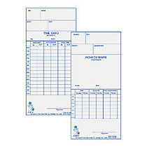 Acroprint Weekly/Bi-Weekly Time Cards For Acroprint ATR120 Electronic Time Clock, 2-Sided, 10 inch; x 4 inch;, Beige, Pack Of 250