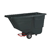 Rubbermaid; Commercial Products Service Truck, 38 5/8 inch; x 56 3/4 inch; x 28 inch;, 1/2 Cubic Yard, Black