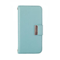 Kyasi Signature Phone Wallet Case For iPhone 5/iPhone 5S, Catalina Blue