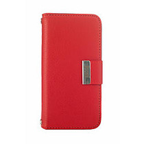 Kyasi Signature Phone Wallet Case For iPhone 5/iPhone 5S, Red Hot