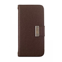 Kyasi Signature Phone Wallet Case For Samsung Galaxy S5, Saddleback Brown