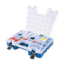 Akro-Mils Portable Organizer, Clear/Blue