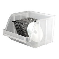 Innovative Storage Designs  inch;Mini inch; Stacking Bin, Extra Large, 9 inch; x 8 3/4 inch; x 6 inch;, Clear