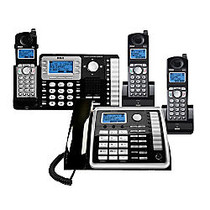 Telefield RCA 2-Line DECT 6.0 Expandable Cordless Phone System With Digital Answering System, RCA-1DSK2HSBNDL